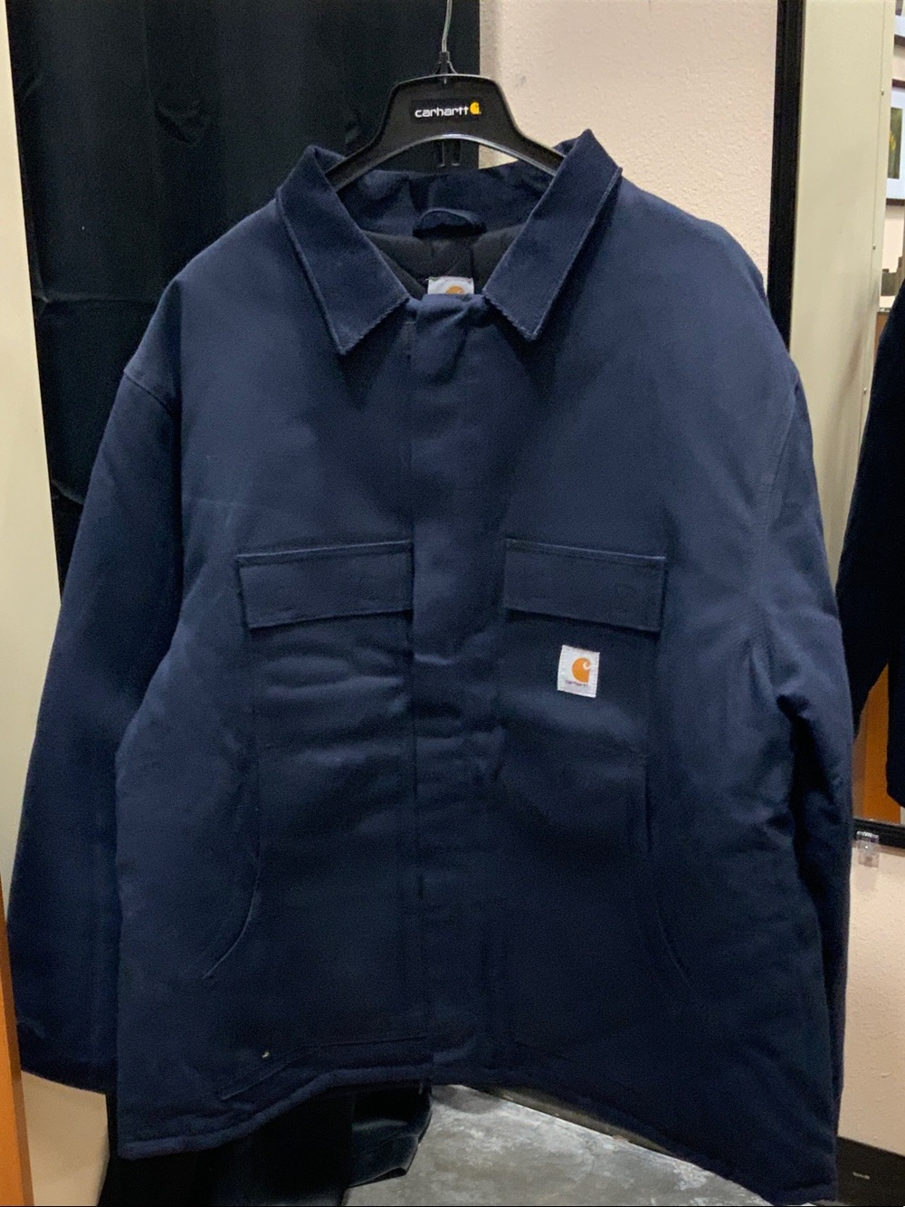 Carhartt Navy Men's Heavy-Duty Work Jacket